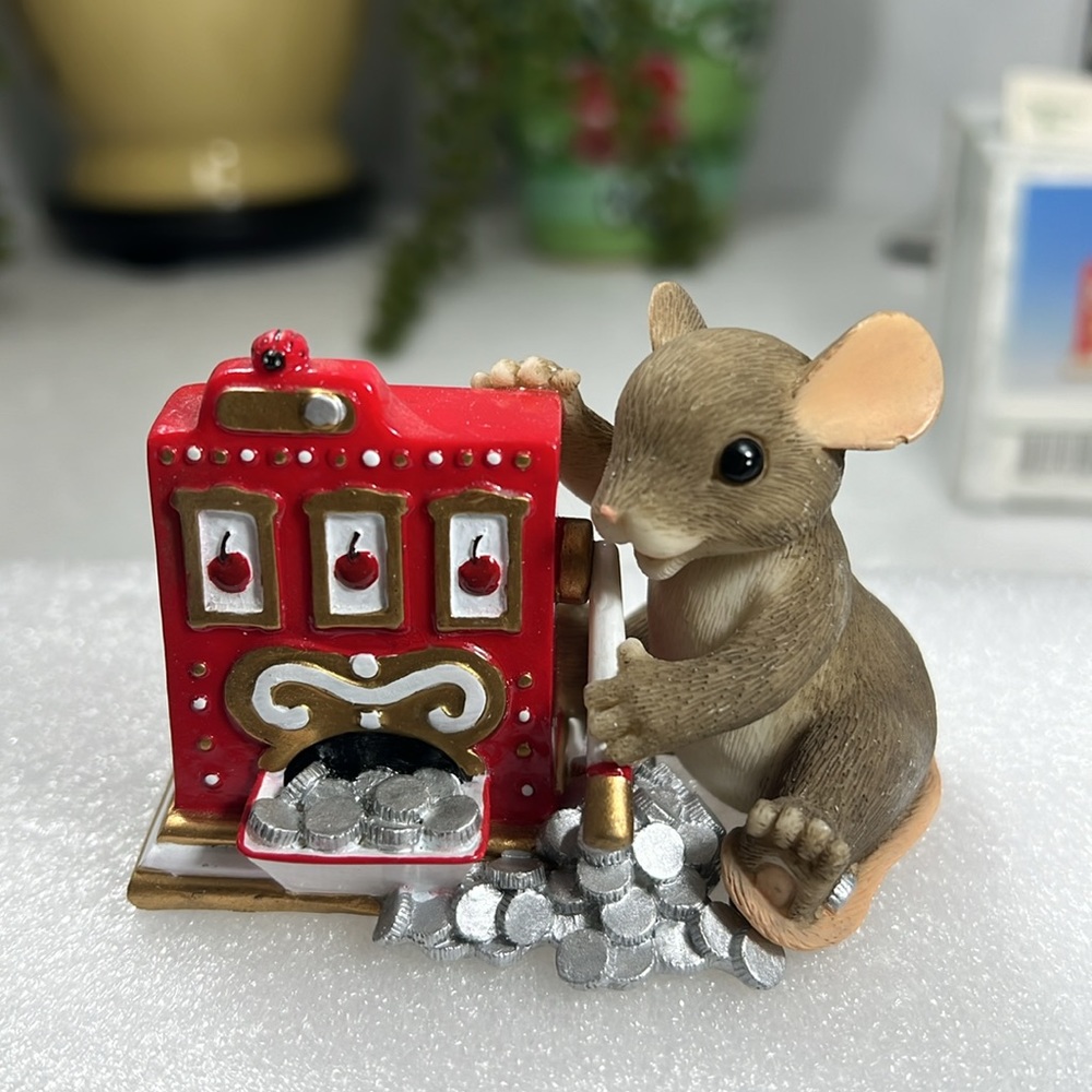 🐀 3592 FITZ AND FLOYD CHARMING TAILS “JACKPOT ” 82/116 LIMITED EDITION